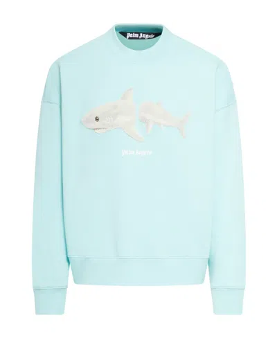 PALM ANGELS PALM ANGELS BROKEN SHARK CREWNECK SWEATSHIRT