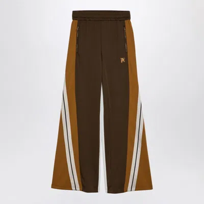 Palm Angels Colorblocked Logo Track Pants In Multicolor