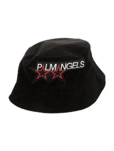 Pre-owned Palm Angels Bucket Hat In Black