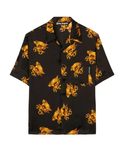 PALM ANGELS PALM ANGELS MONOGRAM PRINTED SHORT-SLEEVED SHIRT