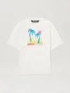Palm Angels Oasis Blaze Graphic Print T-shirt In 0384 Off White - Multicolor