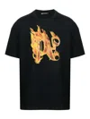 Palm Angels "burning Monogram T In Black