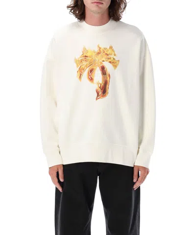 PALM ANGELS BURNING PALM SWEATSHIRT