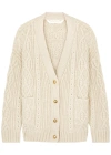 PALM ANGELS CABLE-KNIT CARDIGAN