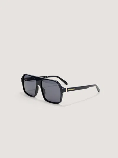Palm Angels Camino Sunglasses In Shiny Black