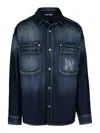 PALM ANGELS BLUE DENIM SHIRT