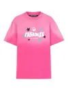 Palm Angels Paradise Palm T-shirt In Multicolour