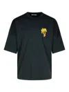 Palm Angels 'burning Palm Oversized T In Black