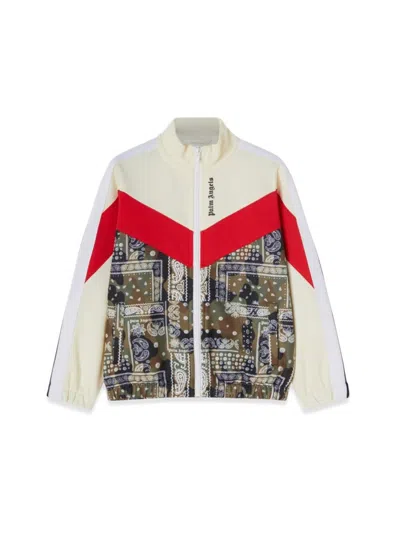 Palm Angels Kids' Camou Track Jkt In White