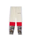 Palm Angels Colour-block Logo-print Track Pants In White