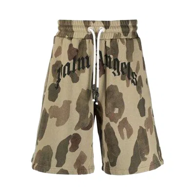 Pre-owned Palm Angels Camouflage Military Pattern Shorts 'brown' | Men's Size M