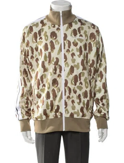 Pre-owned Palm Angels Camouflage Print Windbreaker In Neutral
