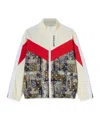 Palm Angels Camouflage-print Zip-up Jacket In White