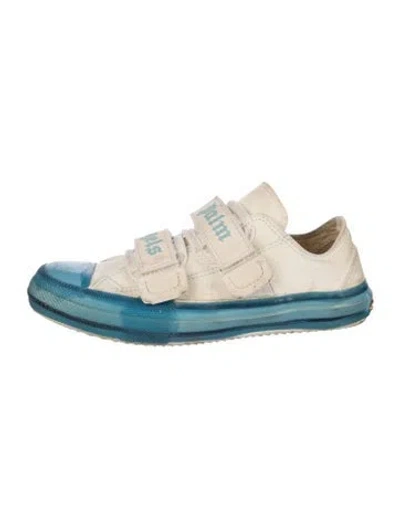 Pre-owned Palm Angels Canvas Printed Sneakers In Neutral