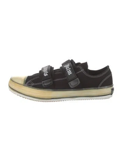 Pre-owned Palm Angels Canvas Sneakers In Black