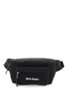 PALM ANGELS CANVAS WAIST BAG WITH EMBROIDERED LOGO.