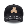 Palm Angels Black Bear In Mind Baseball Cap In Black