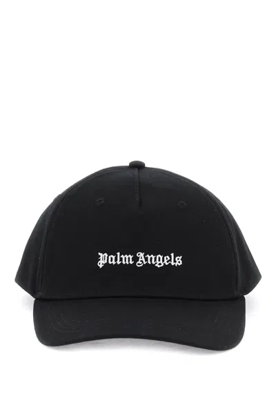Palm Angels Classic Logo Baseball Cap In Black
