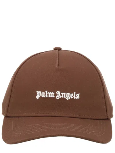 Palm Angels Cappello Da Baseball Overlogo In Brown
