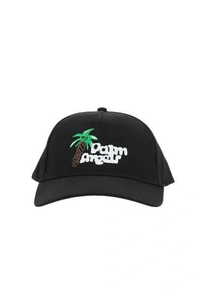 Palm Angels Caps & Hats In Blackwhite