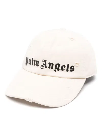 Palm Angels Caps In White