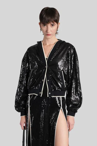 Palm Angels Cardigan In Black