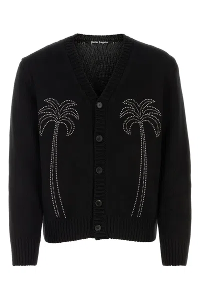 Palm Angels Cardigan-s Nd  Male In Black