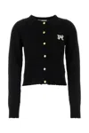 Palm Angels Cardigan Long Sleeves Wool Blend