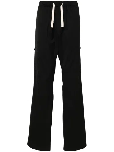 Palm Angels Cargo Trousers In Black  