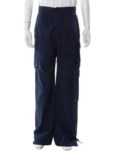 Pre-owned Palm Angels Cargo Pants W/ Tags In Blue