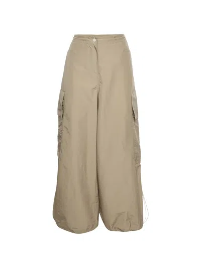 Pre-owned Palm Angels Cargo-pockets Trousers In Brown