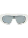 Palm Angels Carmel Shield-frame Sunglasses In White