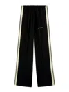 Palm Angels Track Pants With Elastic Waistband And Side Stripes In White