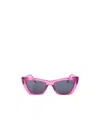 Palm Angels Cat's Eye Frame Sunglasses In Gray