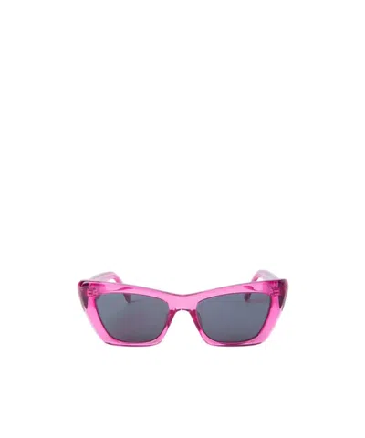 Palm Angels Cat's Eye Frame Sunglasses In Gray
