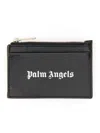Palm Angels Caviar Card Holder In Gray