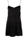 Palm Angels Chain-straps Mini Dress In Grey