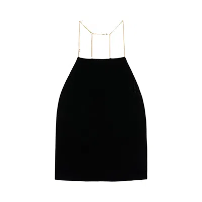 Pre-owned Palm Angels Chain Velvet Top 'black' | Women's Size 38