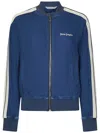 Palm Angels Chambre Denim Bomber Jacket In Blue