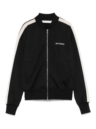 Palm Angels Classic Logo Track Bomber Jacket In Black