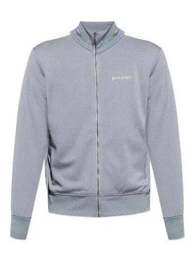 Palm Angels M Classic Logo Track Jacket Grey In Gray