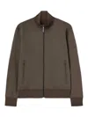 Palm Angels Logo-print Zip-up Track Jacket In Brown