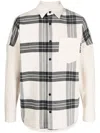 Palm Angels Logo-print Checked Overshirt In Multi
