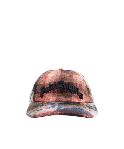 Palm Angels Check-print Baseball Cap In Multi