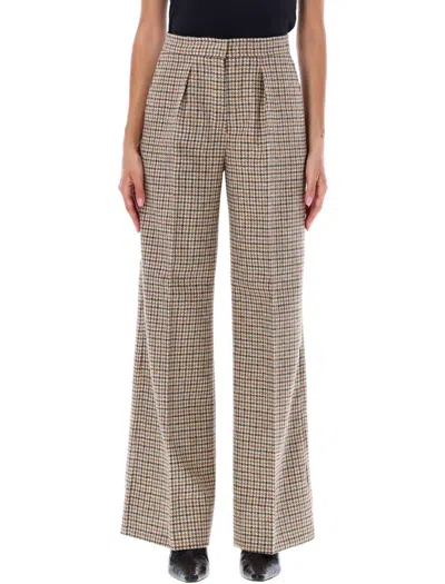 PALM ANGELS CHECK-PRINTED LOOSE-FIT PANTS