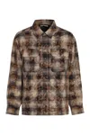 PALM ANGELS CHECKED COTTON SHIRT