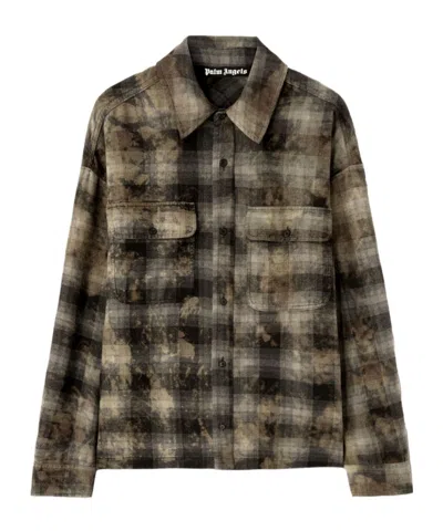 PALM ANGELS PALM ANGELS CHECKED LONG-SLEEVED SHIRT