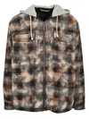 Palm Angels Men's Curved Logo Check Overshirt