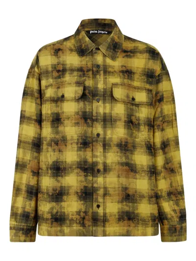 Palm Angels Checked Shirt In Multi