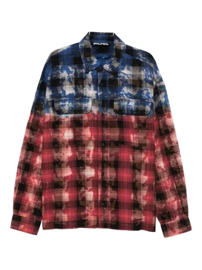 Palm Angels Checked Shirt In Multi
